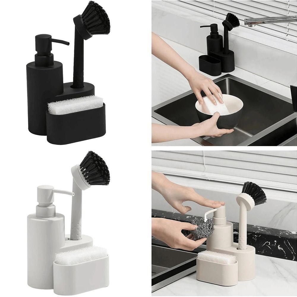 Brush Liquid Pump Bottle with Sponge Holder Waterproof Kitchen Sink Organizer Rack Kitchen
Brush Liquid Pump Bottle with Sponge Holder Waterproof Kitchen Sink Organizer Rack Kitchen