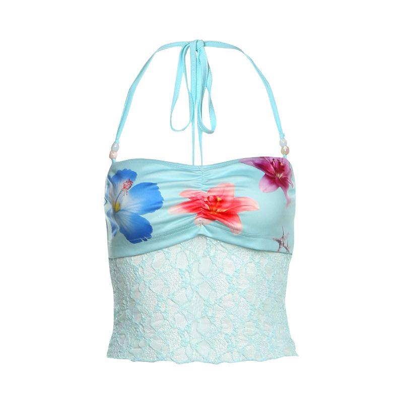 # Sisjuly# Refreshing Sea Salt Soda Lace Stitching Perspective Cami Print Ribbon Trousers Set Women Green sling(K25L75126) M
# Sisjuly# Refreshing Sea Salt Soda Lace Stitching Perspective Cami Print Ribbon Trousers Set Women Green sling(K25L75126) M