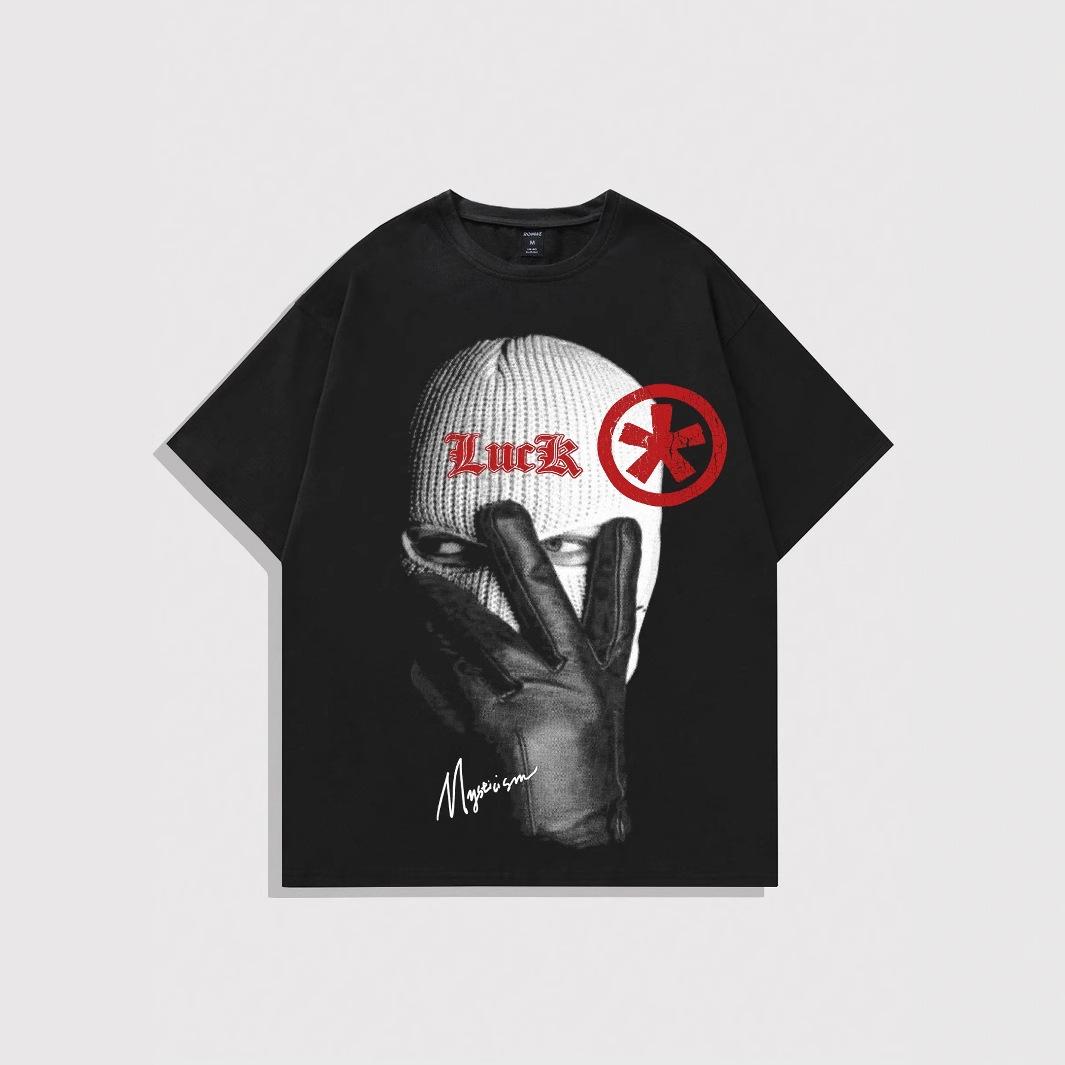 American Retro Dark Clown Print Casual Short-sleeved T-shirt High Street Tide Brand Casual Washing Short-sleeved 5XL
American Retro Dark Clown Print Casual Short-sleeved T-shirt High Street Tide Brand Casual Washing Short-sleeved 5XL