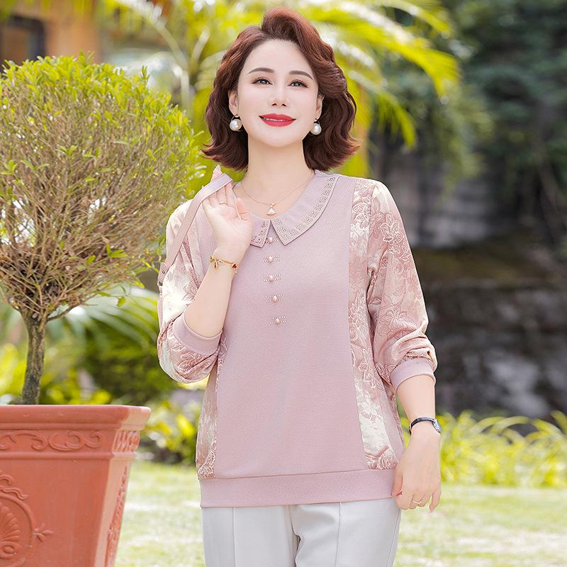 Mom s 2026 Spring Fashion Long-Sleeve T-Shirt for Middle-Aged & Elderly Women 5XL for 150-165 jin рожевий
Mom s 2026 Spring Fashion Long-Sleeve T-Shirt for Middle-Aged & Elderly Women 5XL for 150-165 jin рожевий