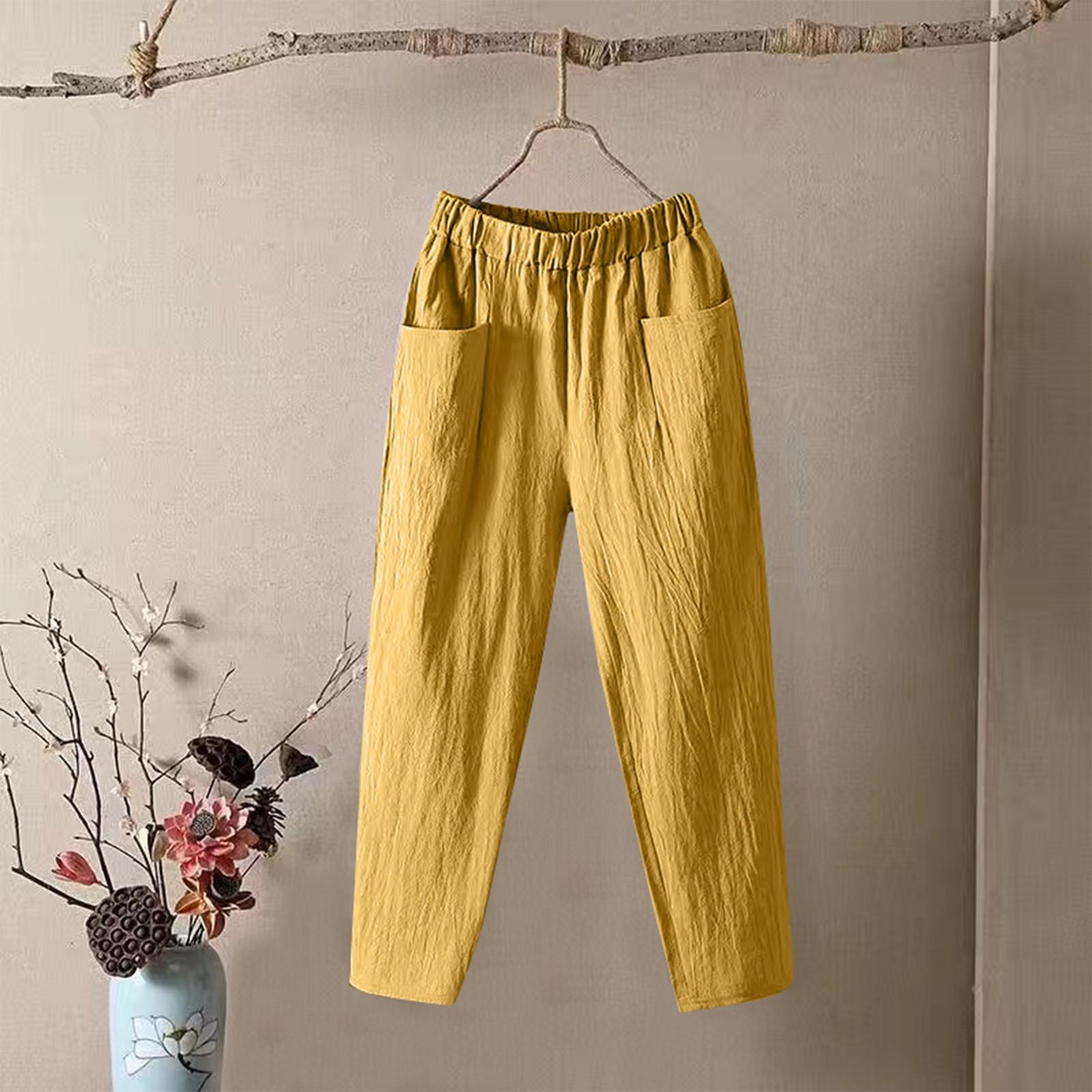 Женские прямые брюки, модные повседневные брюки, брюки Harlan Nine Point XL жёлтый
Женские прямые брюки, модные повседневные брюки, брюки Harlan Nine Point XL жёлтый