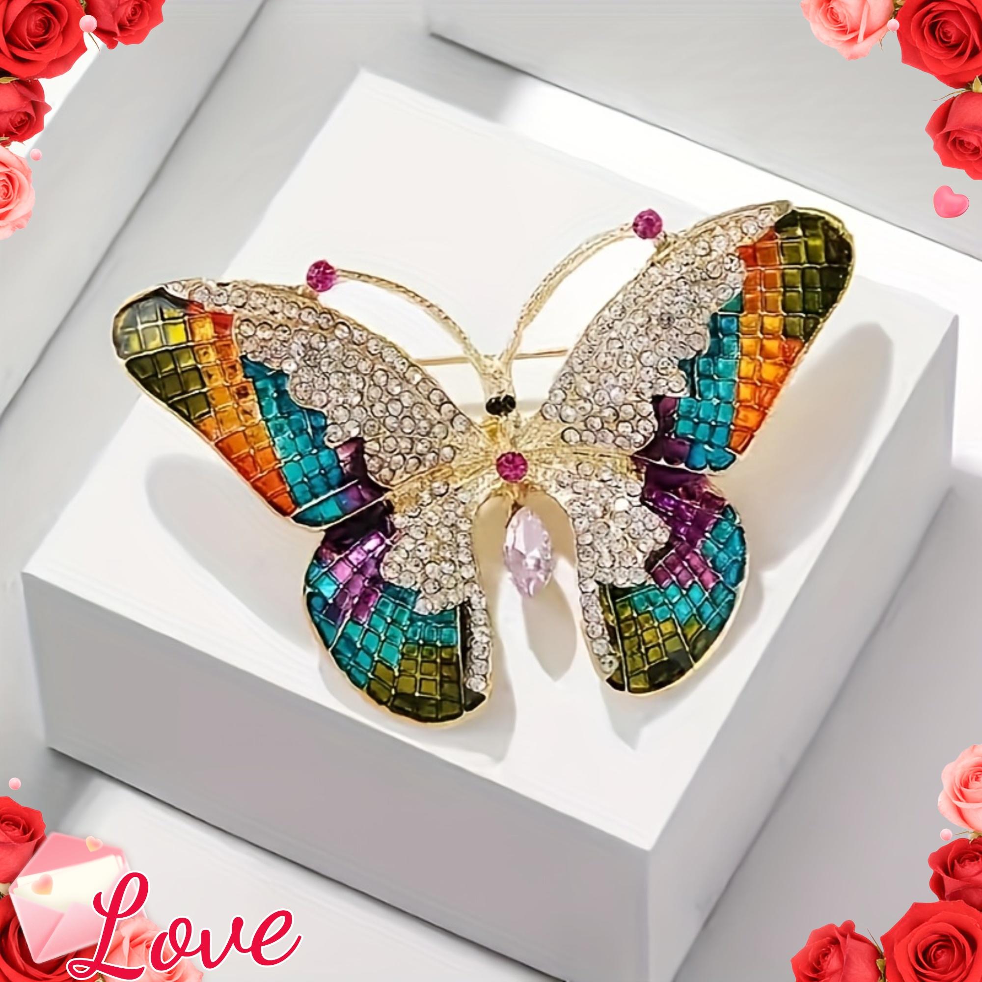 1 elegant ladies butterfly brooch with sparkling rhinestone wings - a luxurious alloy butterfly perfect for everyday wear різнокольоровий
1 elegant ladies butterfly brooch with sparkling rhinestone wings - a luxurious alloy butterfly perfect for everyday wear різнокольоровий