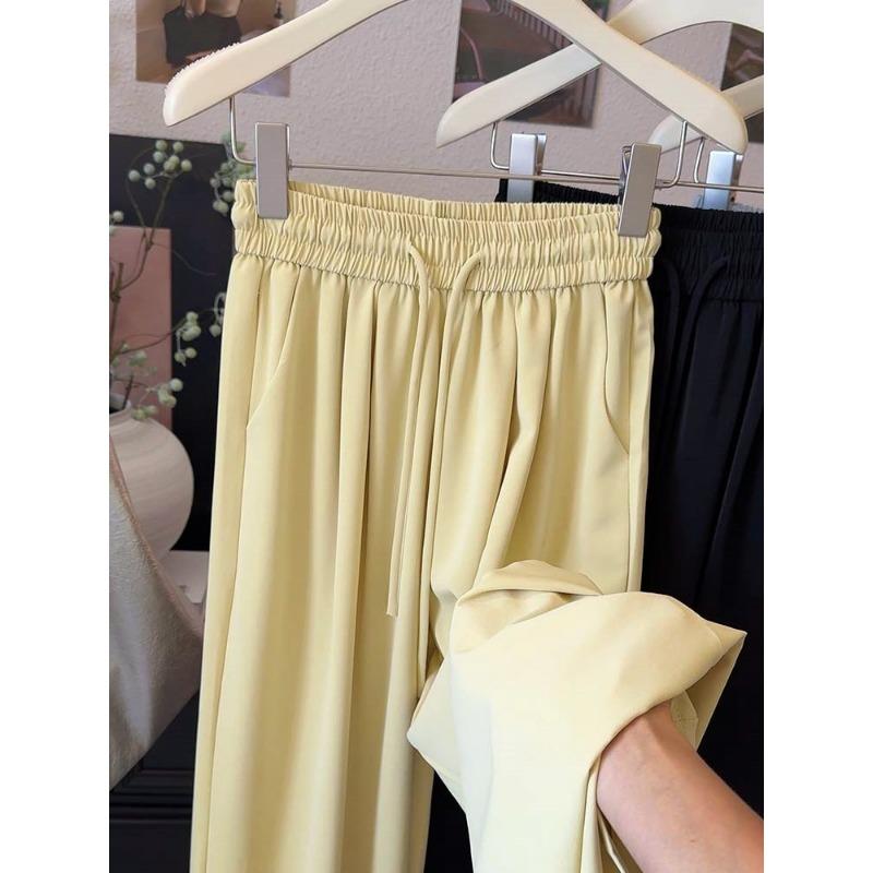Summer god pants, cool and smooth high-waisted straight-leg pants, loose casual wide-leg pants, women s summer skin-friendly ice silk pants XL жёлтый
Summer god pants, cool and smooth high-waisted straight-leg pants, loose casual wide-leg pants, women s summer skin-friendly ice silk pants XL жёлтый