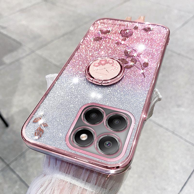 KADEM For Honor X8 5G/X6 4G/70 Lite 5G Ring Kickstand TPU Case Gradient Glitter Flower Pattern Phone Cover Purple
KADEM For Honor X8 5G/X6 4G/70 Lite 5G Ring Kickstand TPU Case Gradient Glitter Flower Pattern Phone Cover Purple