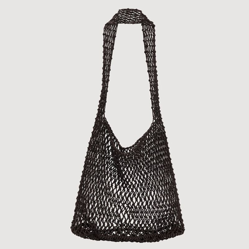 Niche Designer Minimalist Cotton Thread Idle Style Net Bag Bag Shoulder Underarm Bag Woven Bag 2025 New Arrival Tide Black
Niche Designer Minimalist Cotton Thread Idle Style Net Bag Bag Shoulder Underarm Bag Woven Bag 2025 New Arrival Tide Black