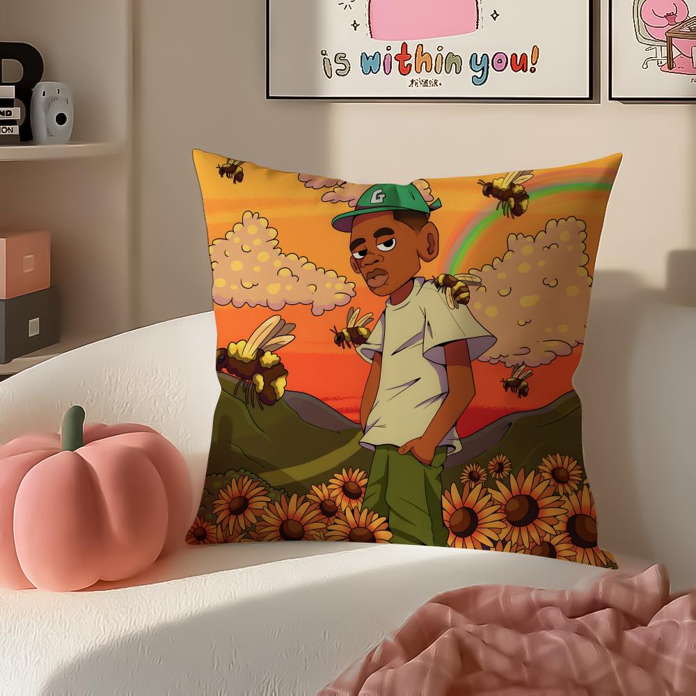 HipHop Artist TTyler The Creator Cushion Cover Pillowcase Short Plush Invisible zipper Room Sofa Cushion Cover 30X30cm
HipHop Artist TTyler The Creator Cushion Cover Pillowcase Short Plush Invisible zipper Room Sofa Cushion Cover 30X30cm