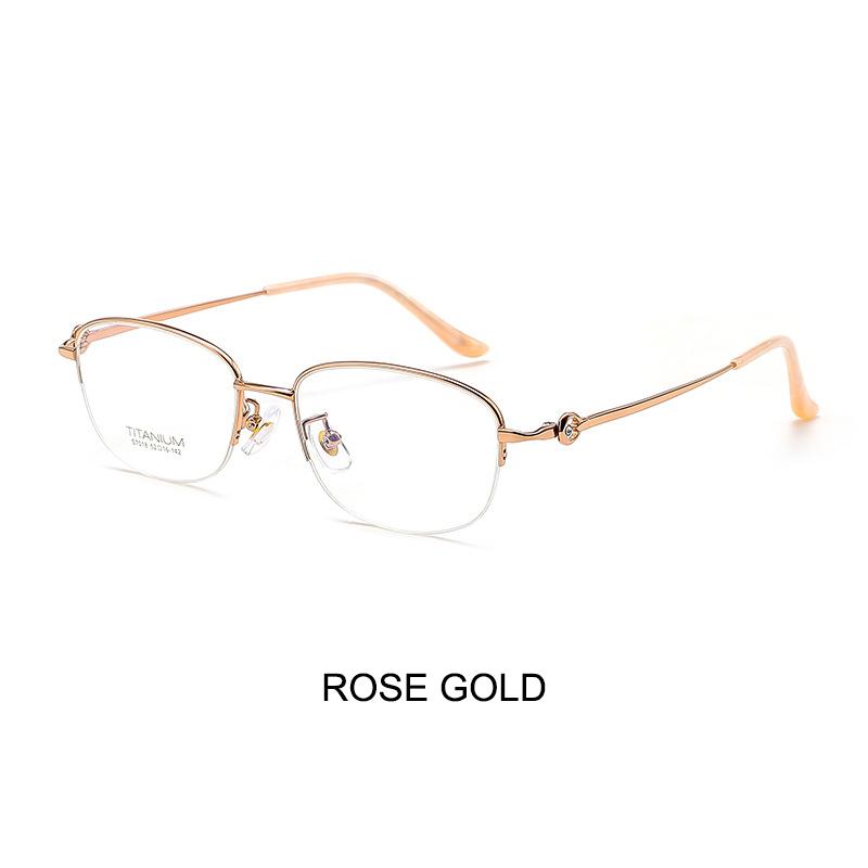 High Quality Titanium Ultra-light Vintage Women Eyeglasses Frames Retro Luxury Eyewear Optical Frame Fashion Spectacle Half Rim рожевий колір золота
High Quality Titanium Ultra-light Vintage Women Eyeglasses Frames Retro Luxury Eyewear Optical Frame Fashion Spectacle Half Rim рожевий колір золота
