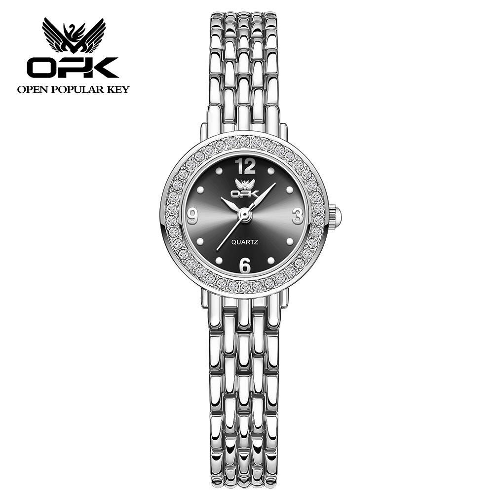OPK Женские часы со стразами и кварцевым механизмом, модный новый дизайн, женские, для девушек, дамские, роскошные, из нержавеющей стали, водонепроницаемые наручные часы чёрный
OPK Женские часы со стразами и кварцевым механизмом, модный новый дизайн, женские, для девушек, дамские, роскошные, из нержавеющей стали, водонепроницаемые наручные часы чёрный