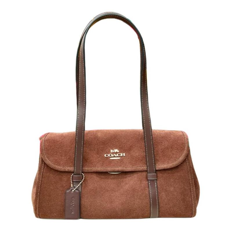 COACH Bridget 35 hidden buckle flap design cow split leather shoulder bag large size women s brown коричневий
COACH Bridget 35 hidden buckle flap design cow split leather shoulder bag large size women s brown коричневий