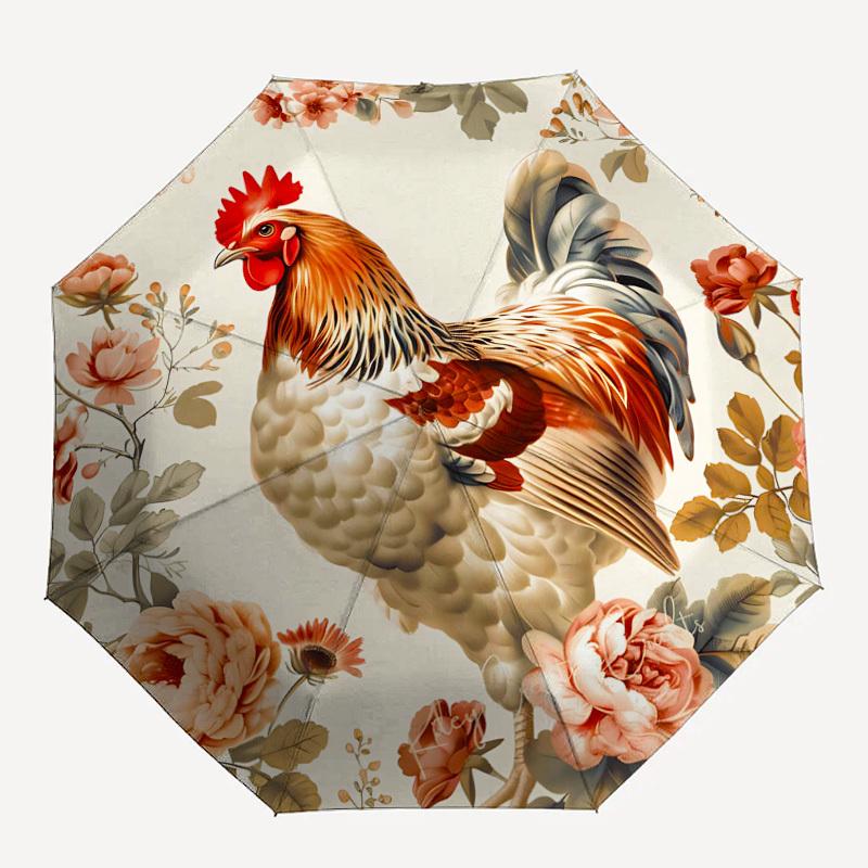 1pc Rooster Flowers Pattern Umbrella Automatic Opening and Closing Umbrella, High quality Umbrella, Ideal Gift for Her 242
1pc Rooster Flowers Pattern Umbrella Automatic Opening and Closing Umbrella, High quality Umbrella, Ideal Gift for Her 242