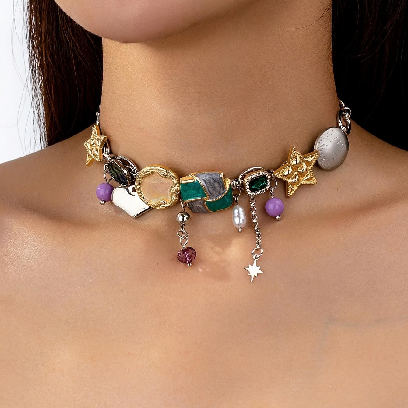 Модное ожерелье для женских украшений разноцветный
Модное ожерелье для женских украшений разноцветный