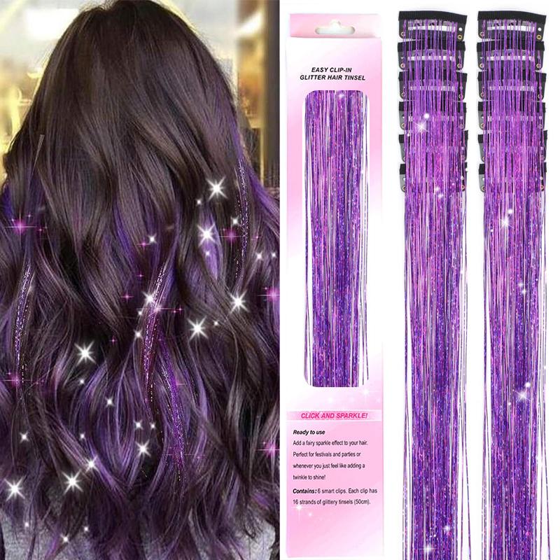 12PCS Synthetic Clip in Tinsel Hair Wig 20inch Hair Tinsel Kit Extensions Shiny Sparkle Hair with Clips for Christma&Party Use 20inches
12PCS Synthetic Clip in Tinsel Hair Wig 20inch Hair Tinsel Kit Extensions Shiny Sparkle Hair with Clips for Christma&Party Use 20inches