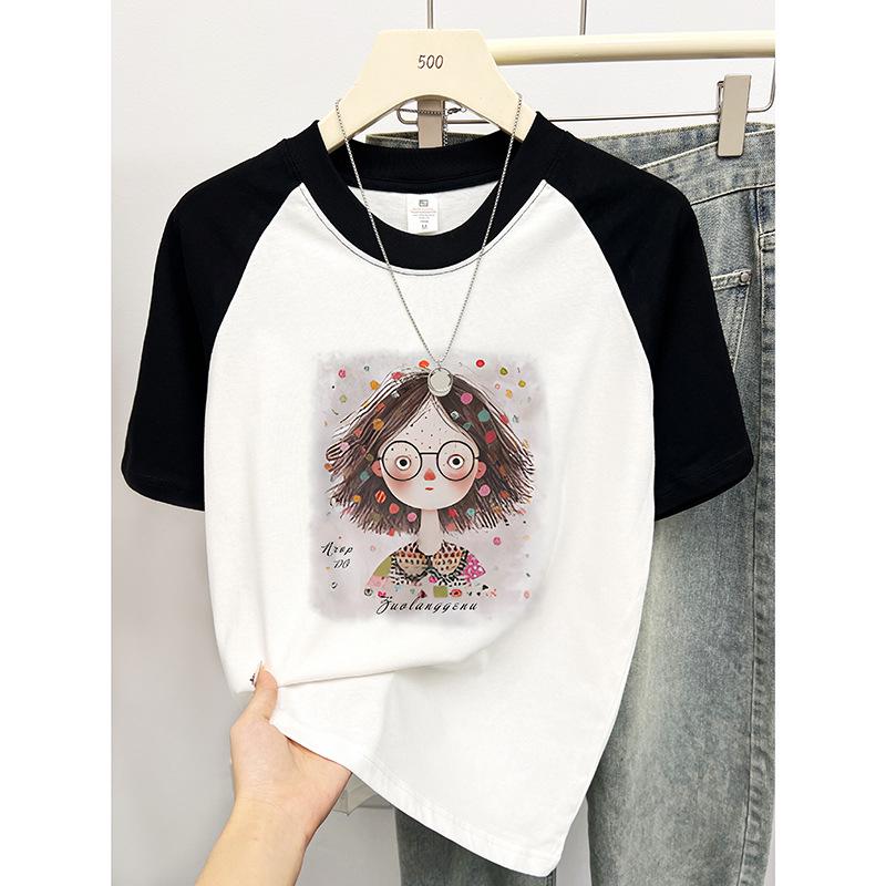 Женская летняя хлопковая футболка реглан с эффектом омоложения - Свободный крой, Рукав до локтя, Большой размер S
Женская летняя хлопковая футболка реглан с эффектом омоложения - Свободный крой, Рукав до локтя, Большой размер S