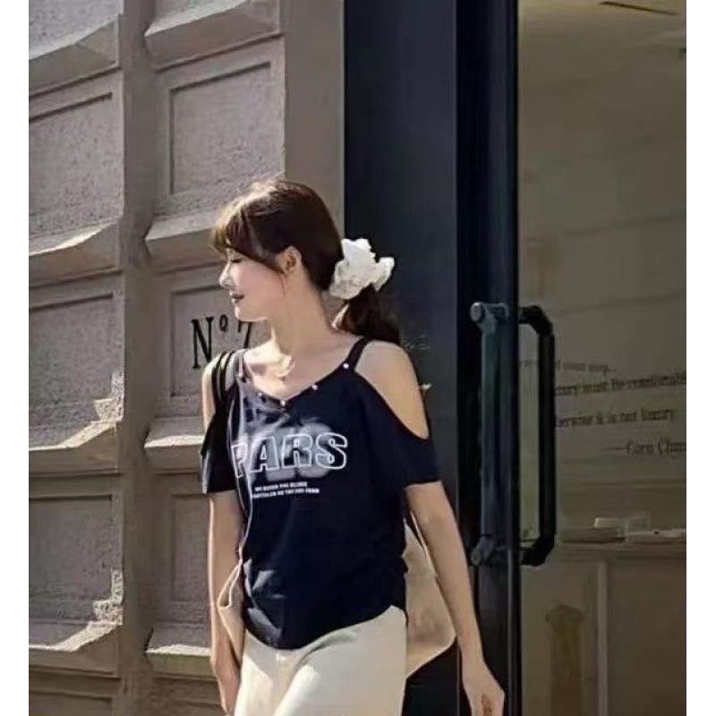 American Spicy Girl Off-Shoulder Letter Print Slim Fit Summer Top for Women One Size королевский синий
American Spicy Girl Off-Shoulder Letter Print Slim Fit Summer Top for Women One Size королевский синий