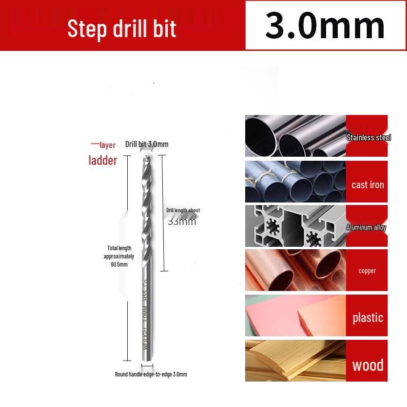 M35 Cobalt Multi-Functional Tower Drill and Hole Opener (Sizes: M2, M4, M5, M6, M8, M10, M13).
M35 Cobalt Multi-Functional Tower Drill and Hole Opener (Sizes: M2, M4, M5, M6, M8, M10, M13).
