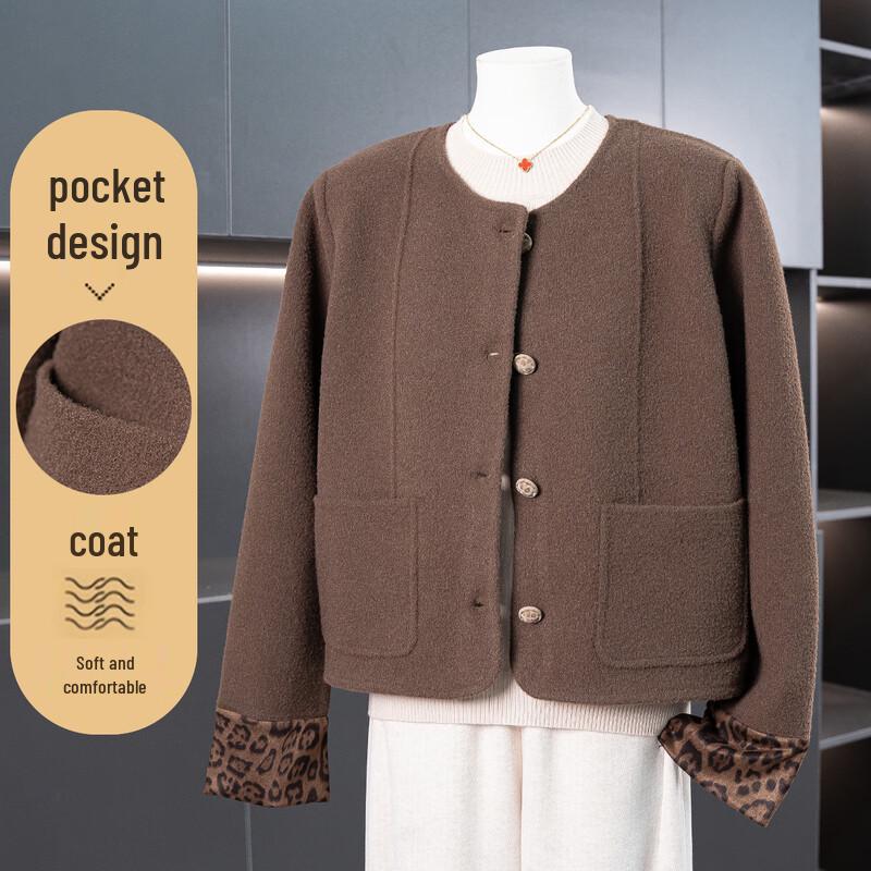 Women s Autumn/Winter Vintage Leopard Patchwork Jacket L
Women s Autumn/Winter Vintage Leopard Patchwork Jacket L