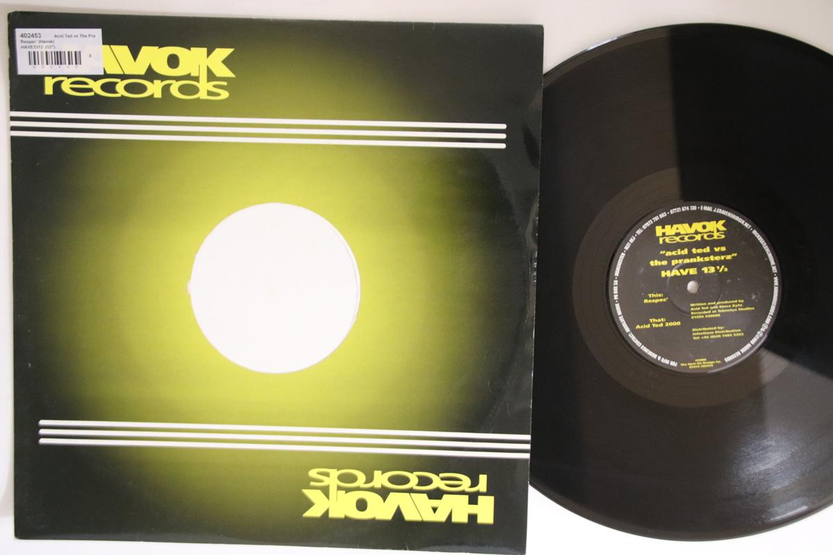 12inch Record ACID TED, THE PRANKSTERZ - Respec HAVE1313 Havok 2000 UK Dance & Electronica Used
12inch Record ACID TED, THE PRANKSTERZ - Respec HAVE1313 Havok 2000 UK Dance & Electronica Used