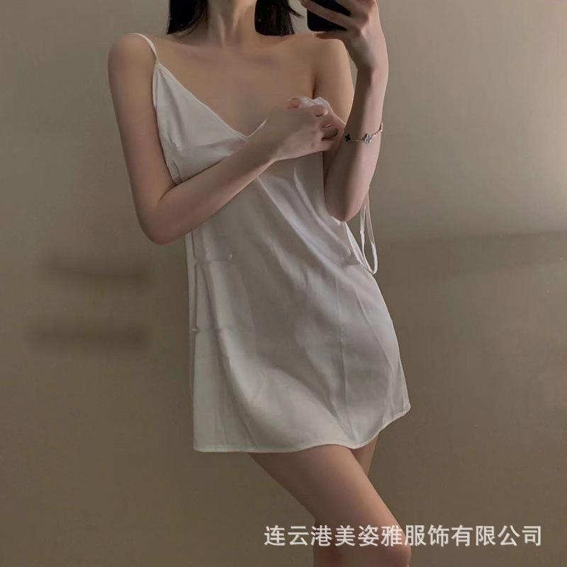 New pure desire pajamas summer new thin deep sexy suspender backless nightdress home style women one size fits all белый
New pure desire pajamas summer new thin deep sexy suspender backless nightdress home style women one size fits all белый