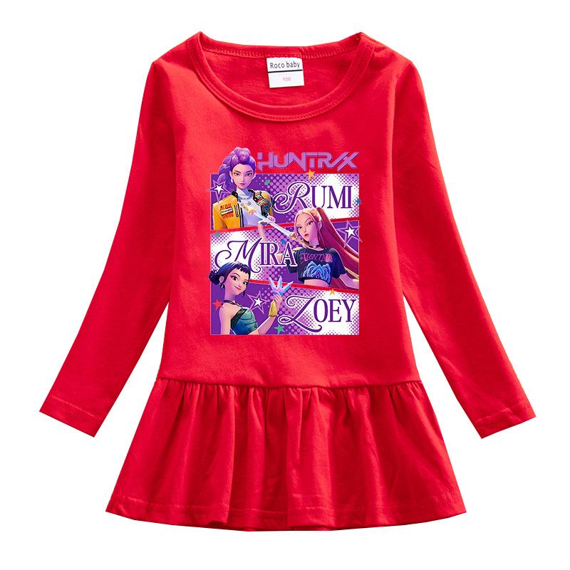 Kpop Monster Hunter Princess Dress: Cartoon Ruffle Long Sleeve Mesh Skirt for Spring & Autumn. 130 cm
Kpop Monster Hunter Princess Dress: Cartoon Ruffle Long Sleeve Mesh Skirt for Spring & Autumn. 130 cm