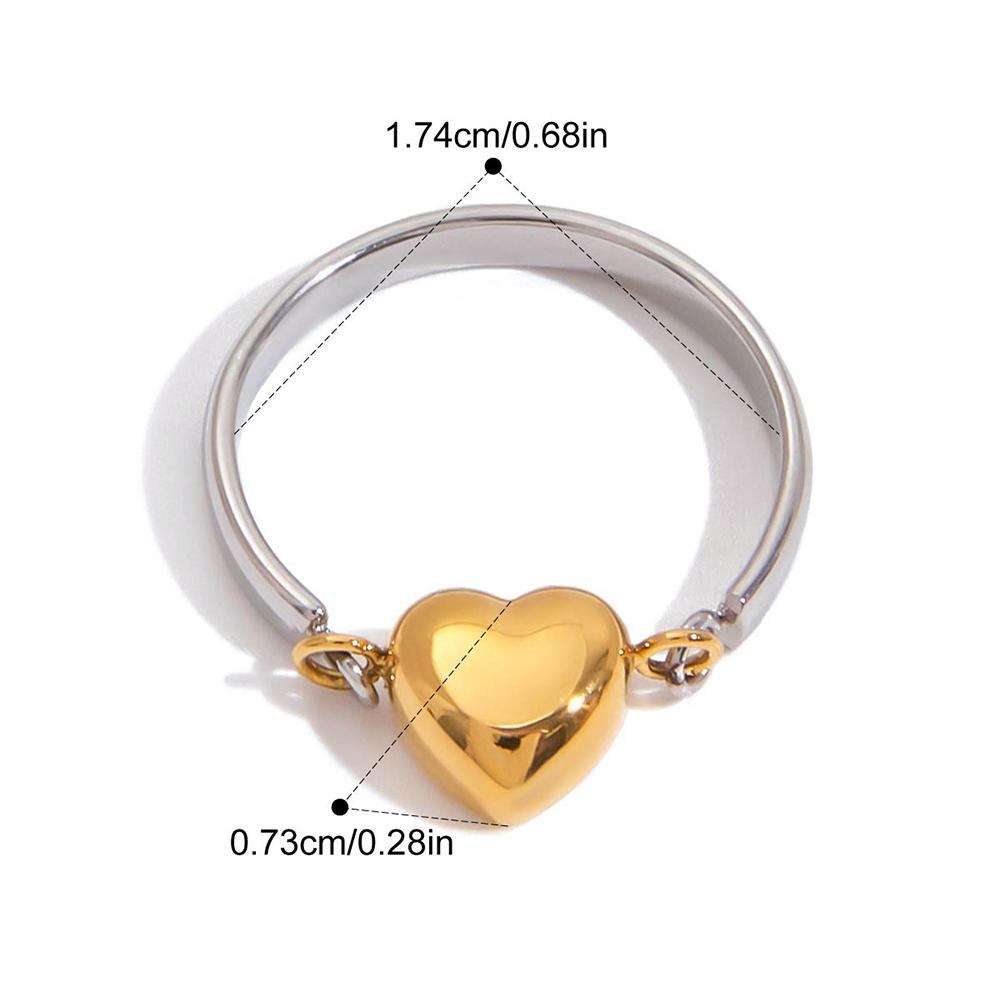 Heart Chain Ring Gold Silver Plated Stainless Steel Dainty Minimalist Rings for Women Romantic Love Wedding Band Fashion Jewelry 7 size
Heart Chain Ring Gold Silver Plated Stainless Steel Dainty Minimalist Rings for Women Romantic Love Wedding Band Fashion Jewelry 7 size