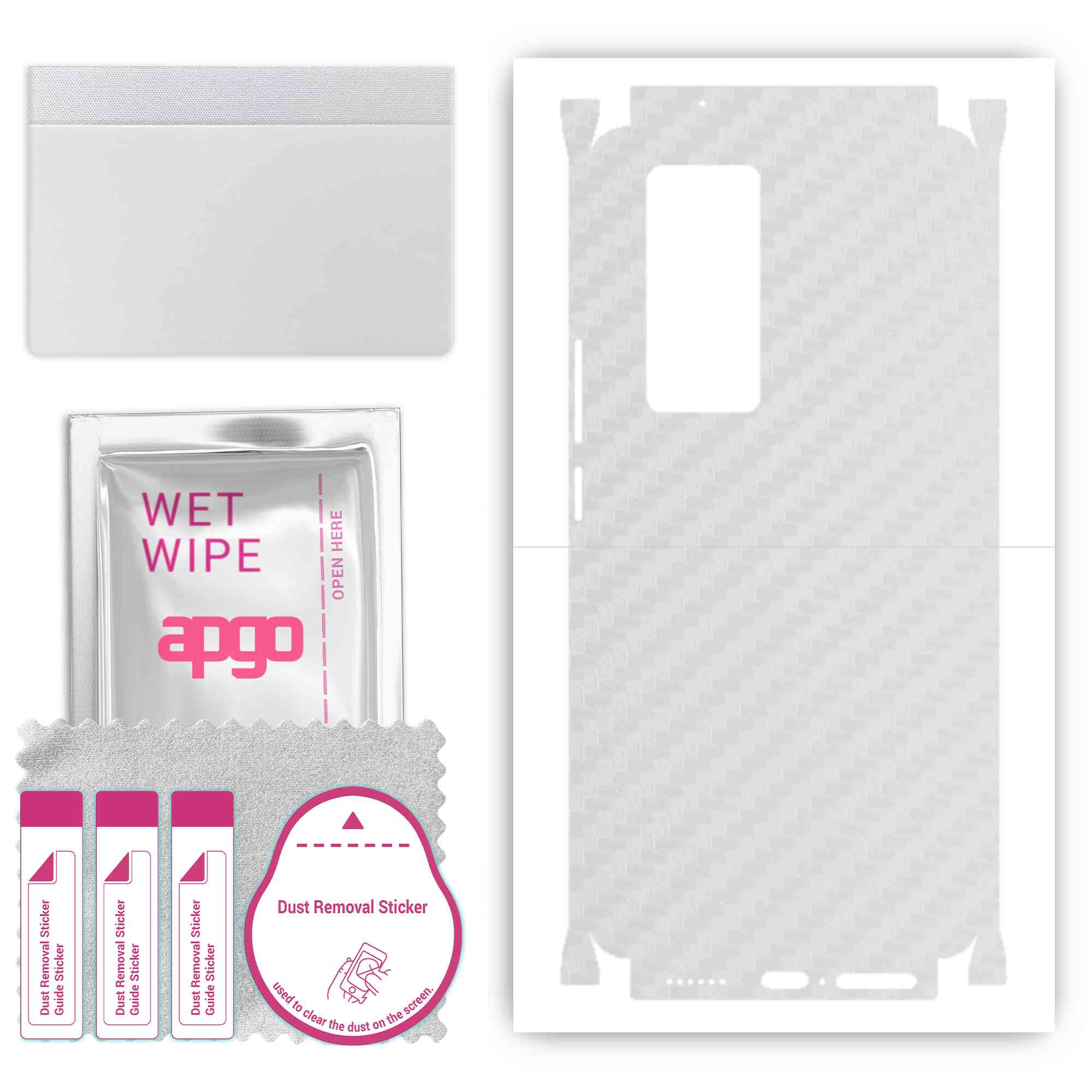 apgo Protective Skin Sticker for the back+sides compatible with vivo X50 Pro, Full Wrap Film, Foil, Vinyl - Pattern Transparent Carbon
apgo Protective Skin Sticker for the back+sides compatible with vivo X50 Pro, Full Wrap Film, Foil, Vinyl - Pattern Transparent Carbon