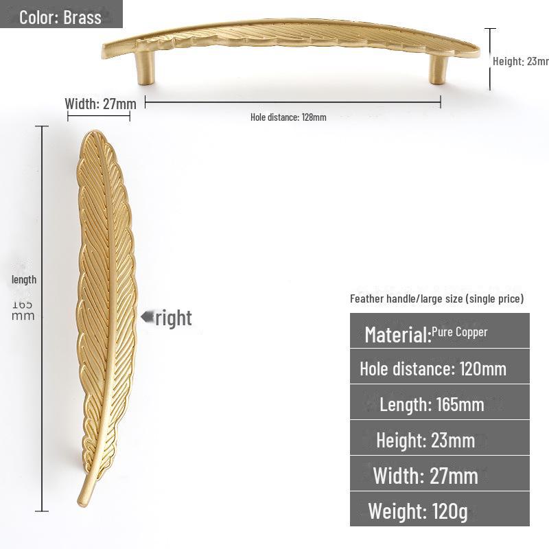 Ручка для шкафа Nordic Luxury Brass с кленовым листом — в стиле ретро-американской INS.
Ручка для шкафа Nordic Luxury Brass с кленовым листом — в стиле ретро-американской INS.