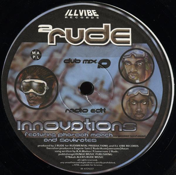12inch Record 2 RUDE - Innovations IV4724237 Ill Vibe Record 1998 Canada Rap & Hip-Hop/R&B Used
12inch Record 2 RUDE - Innovations IV4724237 Ill Vibe Record 1998 Canada Rap & Hip-Hop/R&B Used