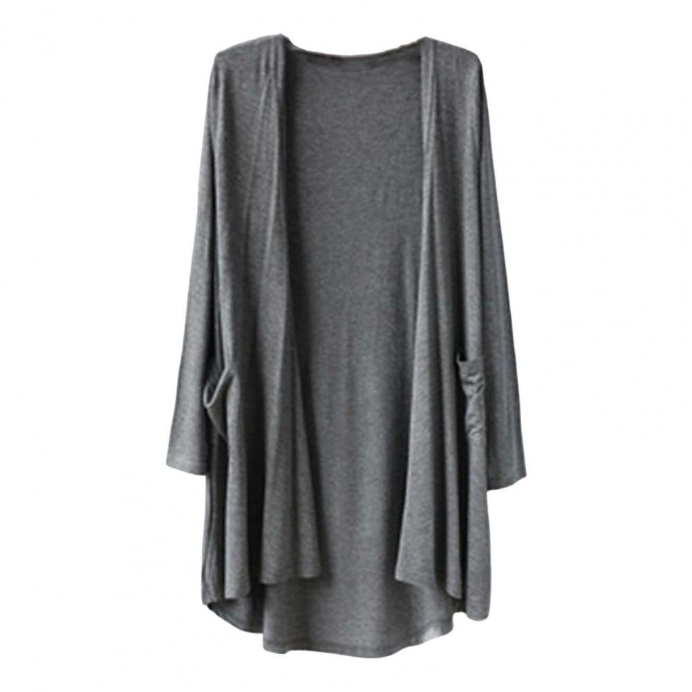 Женская куртка, элегантный женский кардиган средней длины с карманами для повседневной носки, легкое весенне-осеннее пальто с открытыми плечами One Size темно-серого
Женская куртка, элегантный женский кардиган средней длины с карманами для повседневной носки, легкое весенне-осеннее пальто с открытыми плечами One Size темно-серого