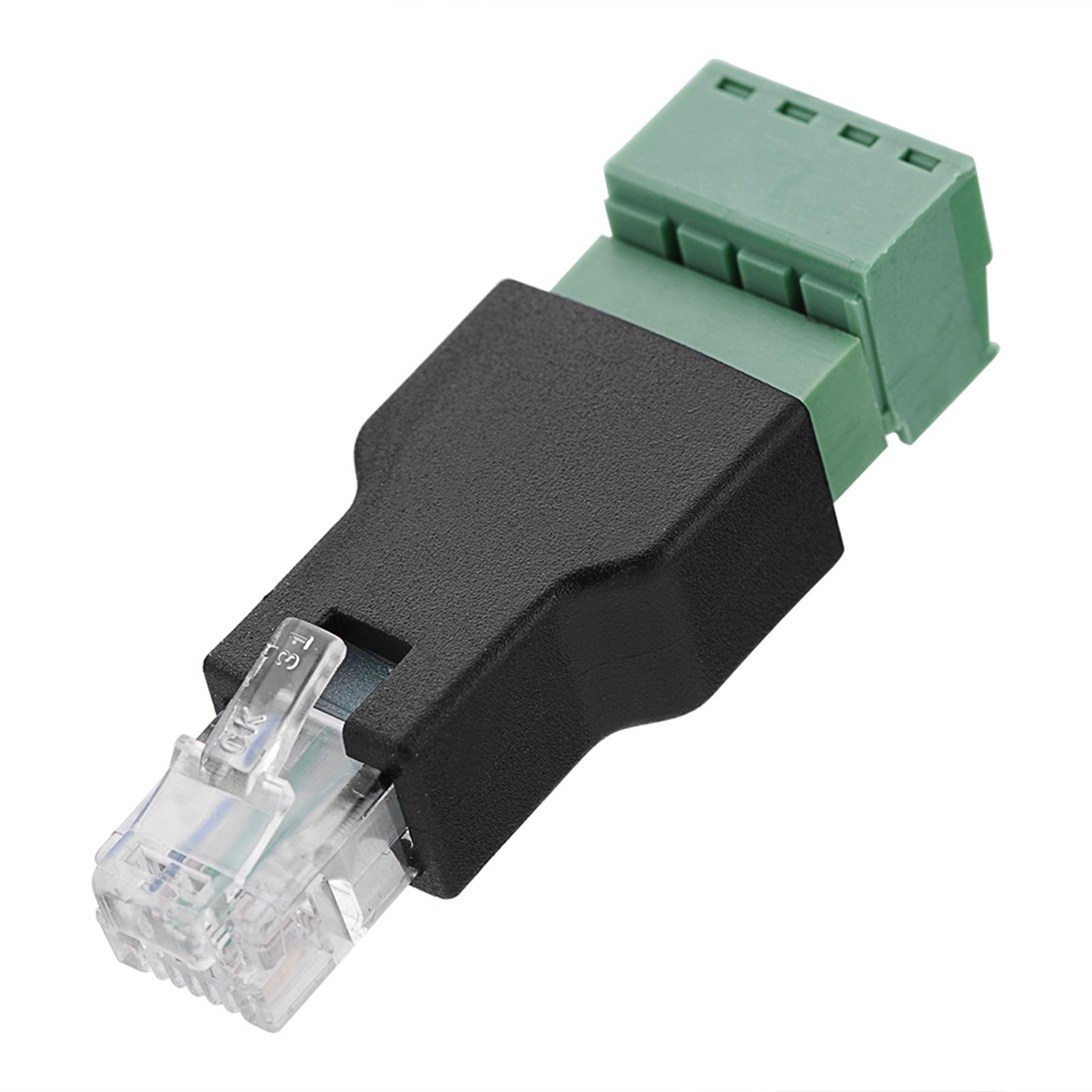 Роз’єм Ethernet RJ11 6P4C «папа» на 4-контактний гвинтовий роз’єм армія зелений колір
Роз’єм Ethernet RJ11 6P4C «папа» на 4-контактний гвинтовий роз’єм армія зелений колір