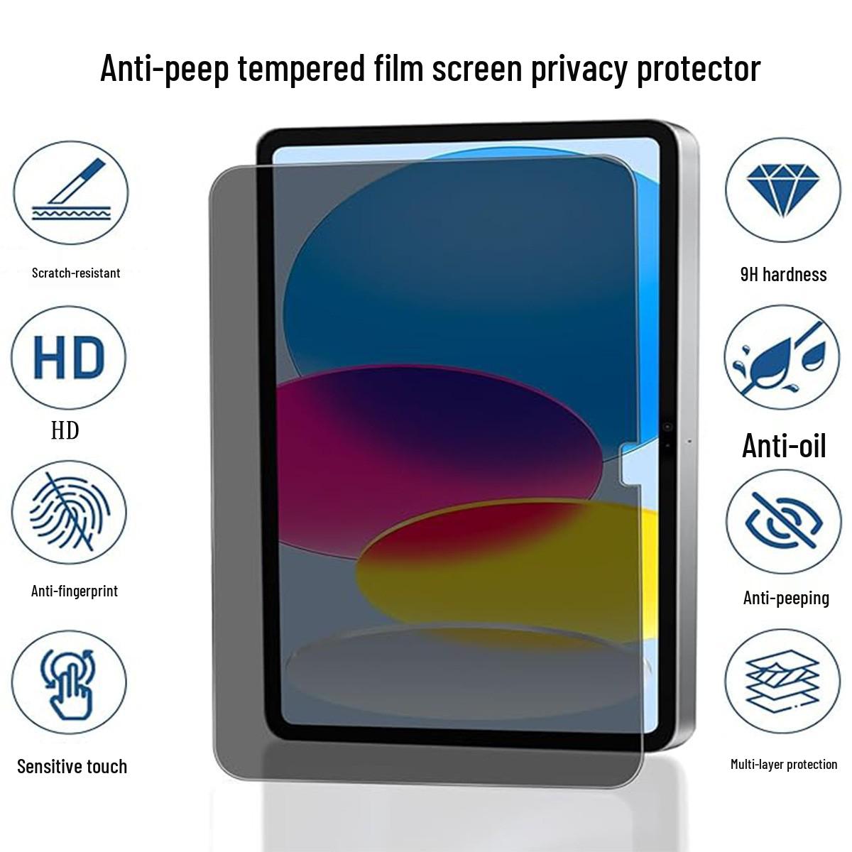 iPad Pro Full-Cover Anti-Peep Curved Tempered Screen Protector iPad Pro/Air 11/10.9-inch
iPad Pro Full-Cover Anti-Peep Curved Tempered Screen Protector iPad Pro/Air 11/10.9-inch