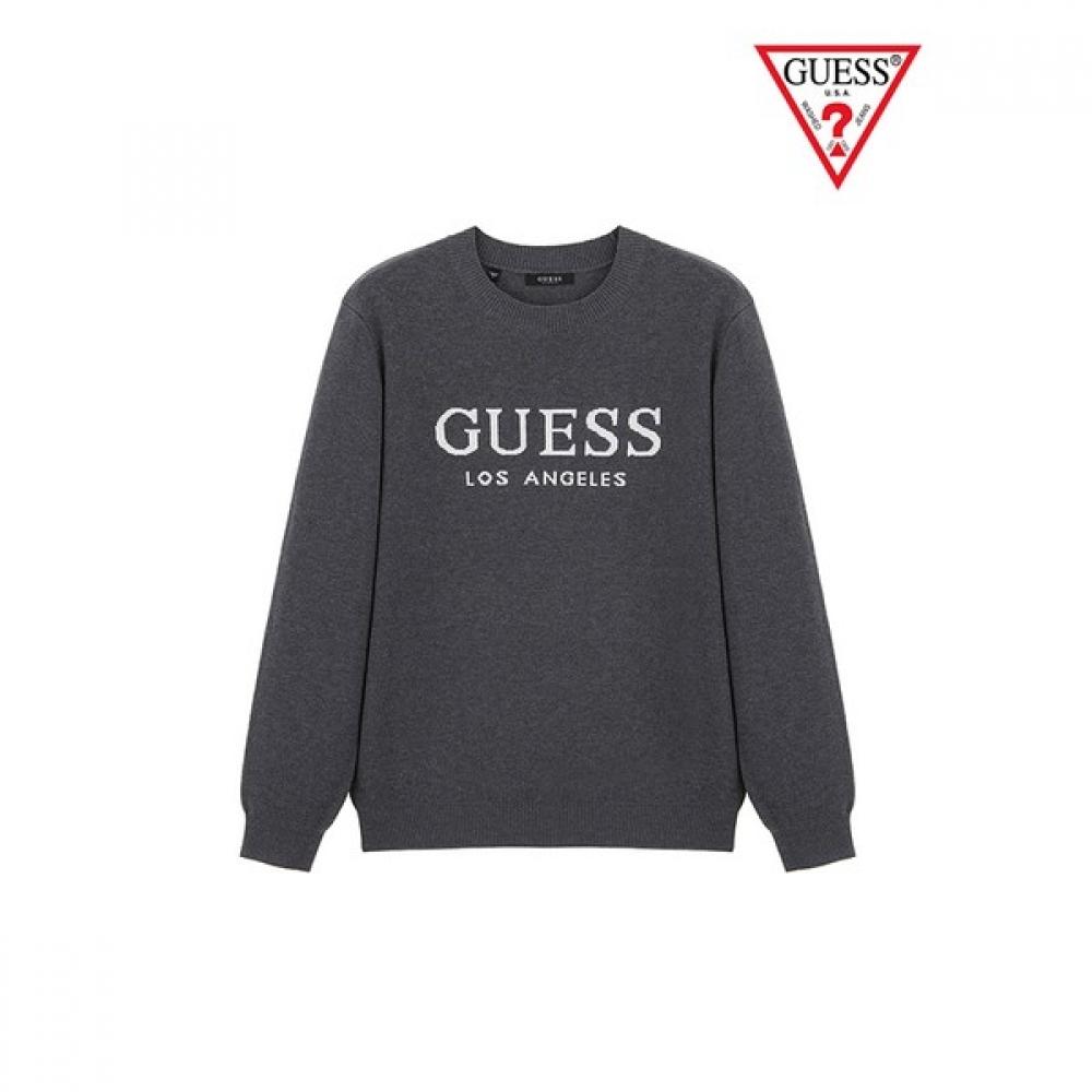 GueSS Мужской свитер-пуловер kn3S06j2 CGY/M 
GueSS Мужской свитер-пуловер kn3S06j2 CGY/M