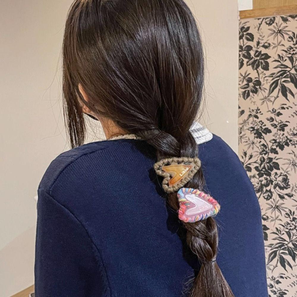 Y2k Love Heart Wool Side Clip Acetic Acid Love Heart Side Clip Fashion Acetic Acid Hair Clip Lady
Y2k Love Heart Wool Side Clip Acetic Acid Love Heart Side Clip Fashion Acetic Acid Hair Clip Lady