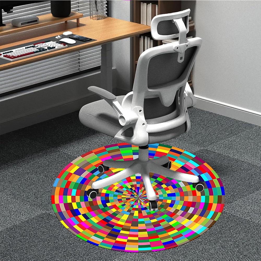 1PC Colorful Circle Pattern Office Round Rug, Non slip, Soft and Durable Office Rug for Interior Decoration, Perfect for Office 80cm
1PC Colorful Circle Pattern Office Round Rug, Non slip, Soft and Durable Office Rug for Interior Decoration, Perfect for Office 80cm