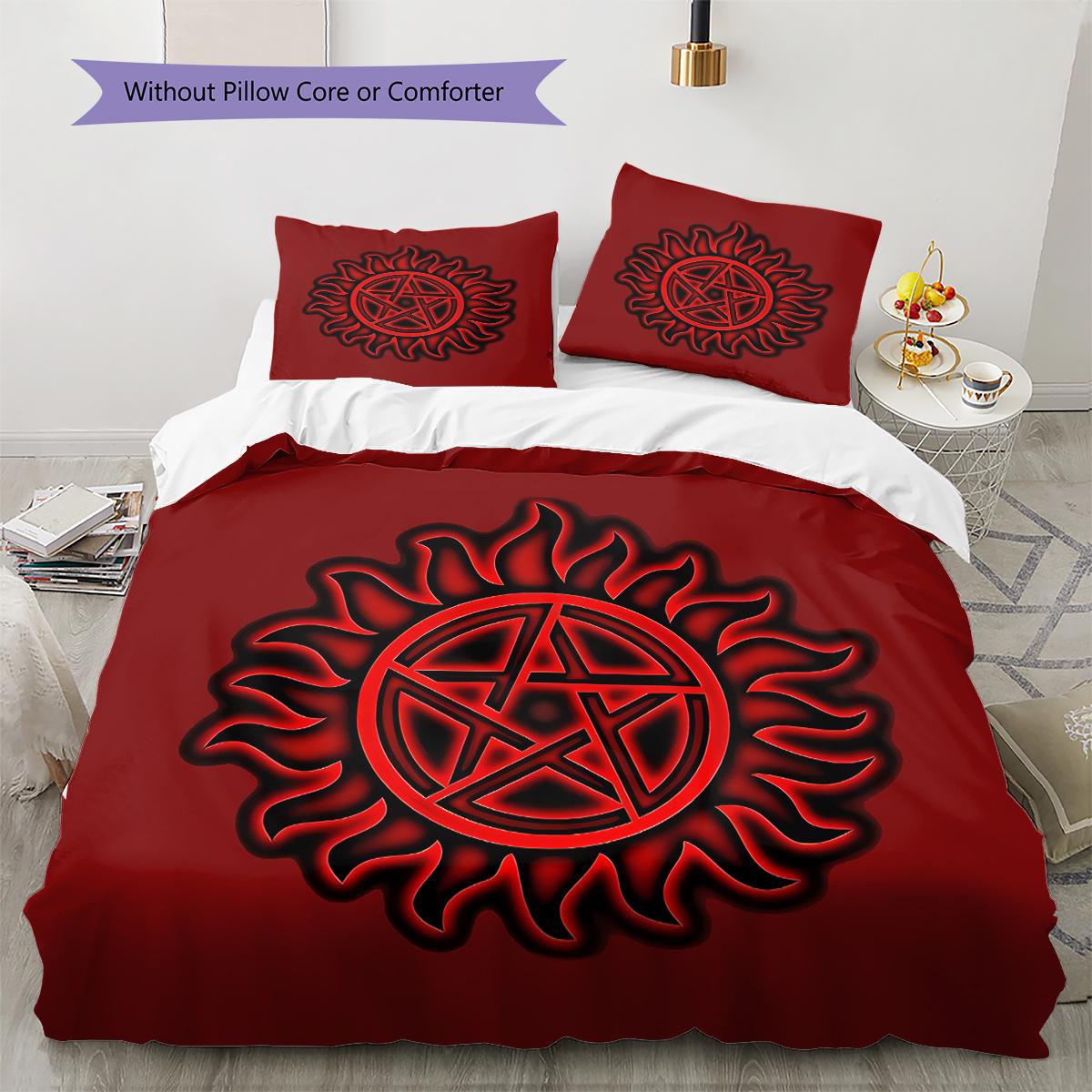 Supernatural Pattern Bedding,Quilt Set Quilt Cover Pillowcase Home Birthday Gift (1 * duvet cover + 2 * pillowcase, without core) 135x200cm
Supernatural Pattern Bedding,Quilt Set Quilt Cover Pillowcase Home Birthday Gift (1 * duvet cover + 2 * pillowcase, without core) 135x200cm