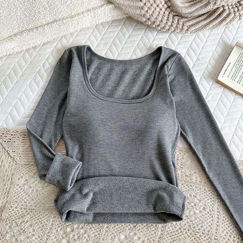 Women s Thermal Brushed Long-Sleeve Square Neck T-Shirt with Chest Pad M (70-105 jin)
Women s Thermal Brushed Long-Sleeve Square Neck T-Shirt with Chest Pad M (70-105 jin)