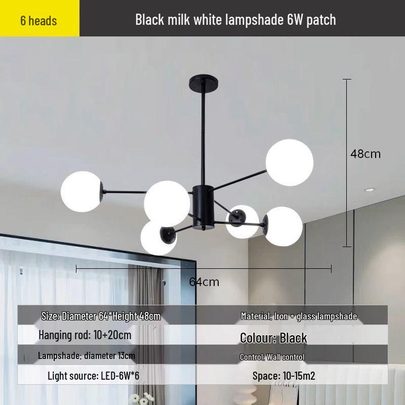 Nordic Modern Minimalist Chandelier: Luxury Sputnik Light for Living Room, Bedroom, Dining Room Warm Light
Nordic Modern Minimalist Chandelier: Luxury Sputnik Light for Living Room, Bedroom, Dining Room Warm Light