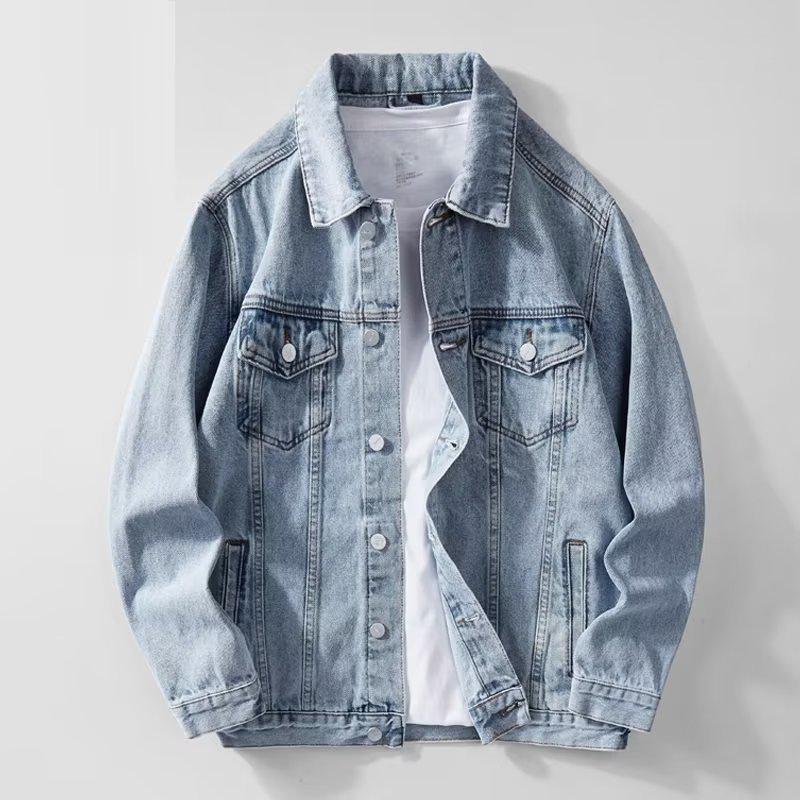 American High Street Men s Retro Denim Jacket - Spring/Autumn Casual Washed Pique Style 3XL
American High Street Men s Retro Denim Jacket - Spring/Autumn Casual Washed Pique Style 3XL