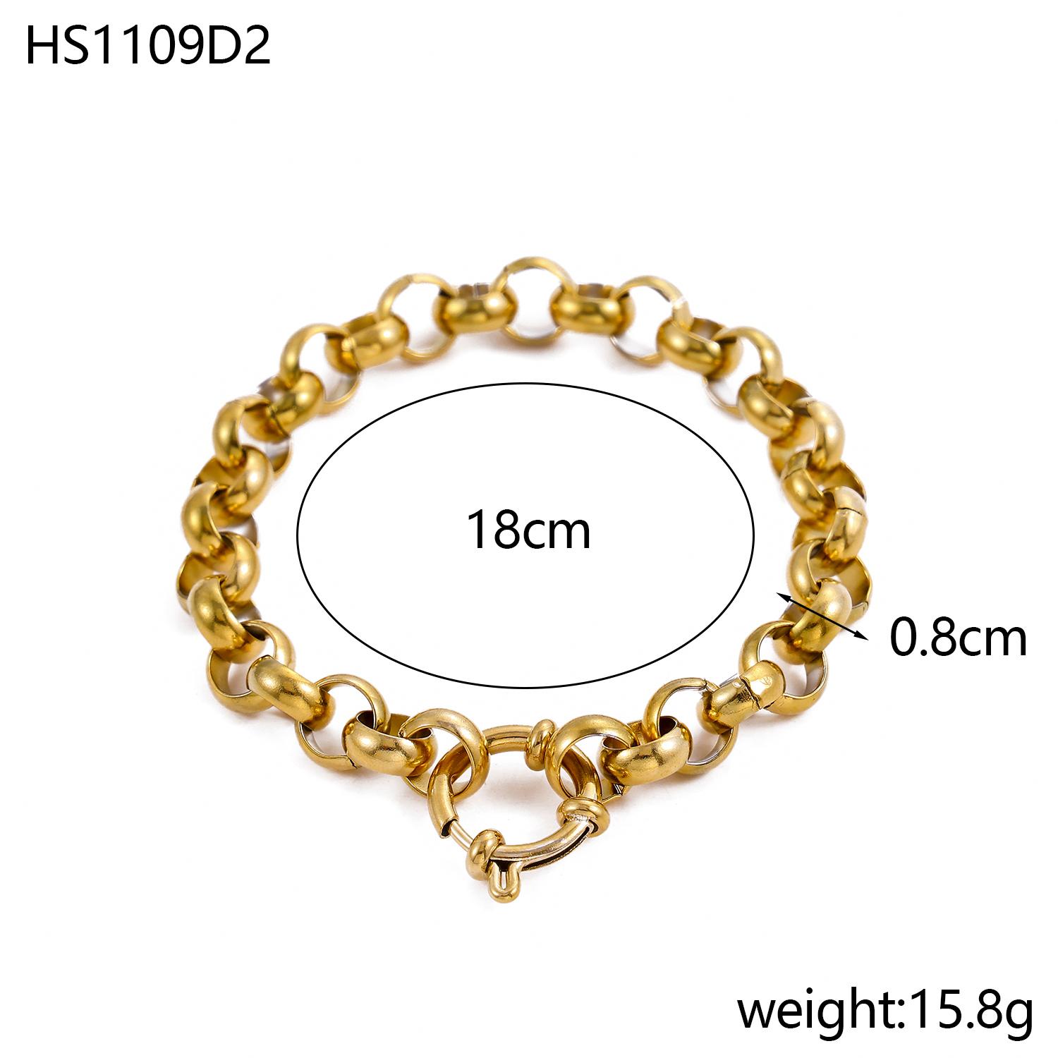 CARLIDANA Inspire Stainless Steel Jewelry Thick Set Bracelets Simple Chunky Chain Layered Gold Plated Bracelet Cheap Jewelry
CARLIDANA Inspire Stainless Steel Jewelry Thick Set Bracelets Simple Chunky Chain Layered Gold Plated Bracelet Cheap Jewelry