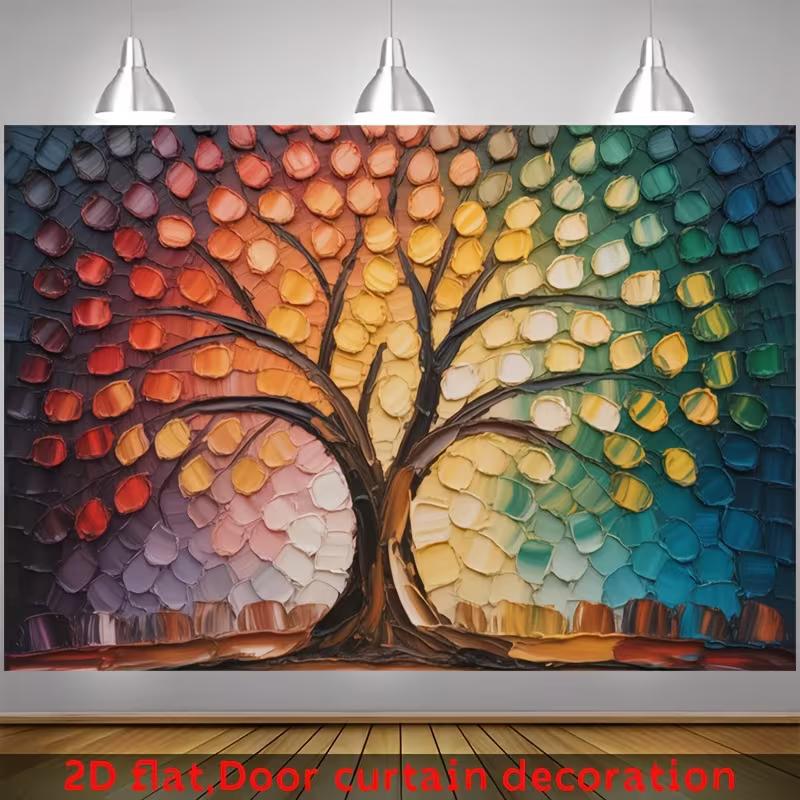 2D Abstract Rainbow Tree Wall Tapestry with Impasto Art for Bedroom and Home 47.2x31.5inch/120*80cm
2D Abstract Rainbow Tree Wall Tapestry with Impasto Art for Bedroom and Home 47.2x31.5inch/120*80cm