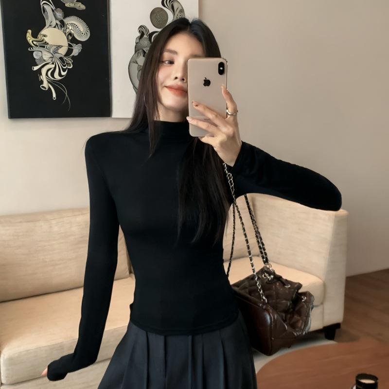 Women s Black Thermal Mock Turtleneck Long Sleeve Slim Fit Top - New Autumn Arrival M (weight 95-105) чёрный
Women s Black Thermal Mock Turtleneck Long Sleeve Slim Fit Top - New Autumn Arrival M (weight 95-105) чёрный
