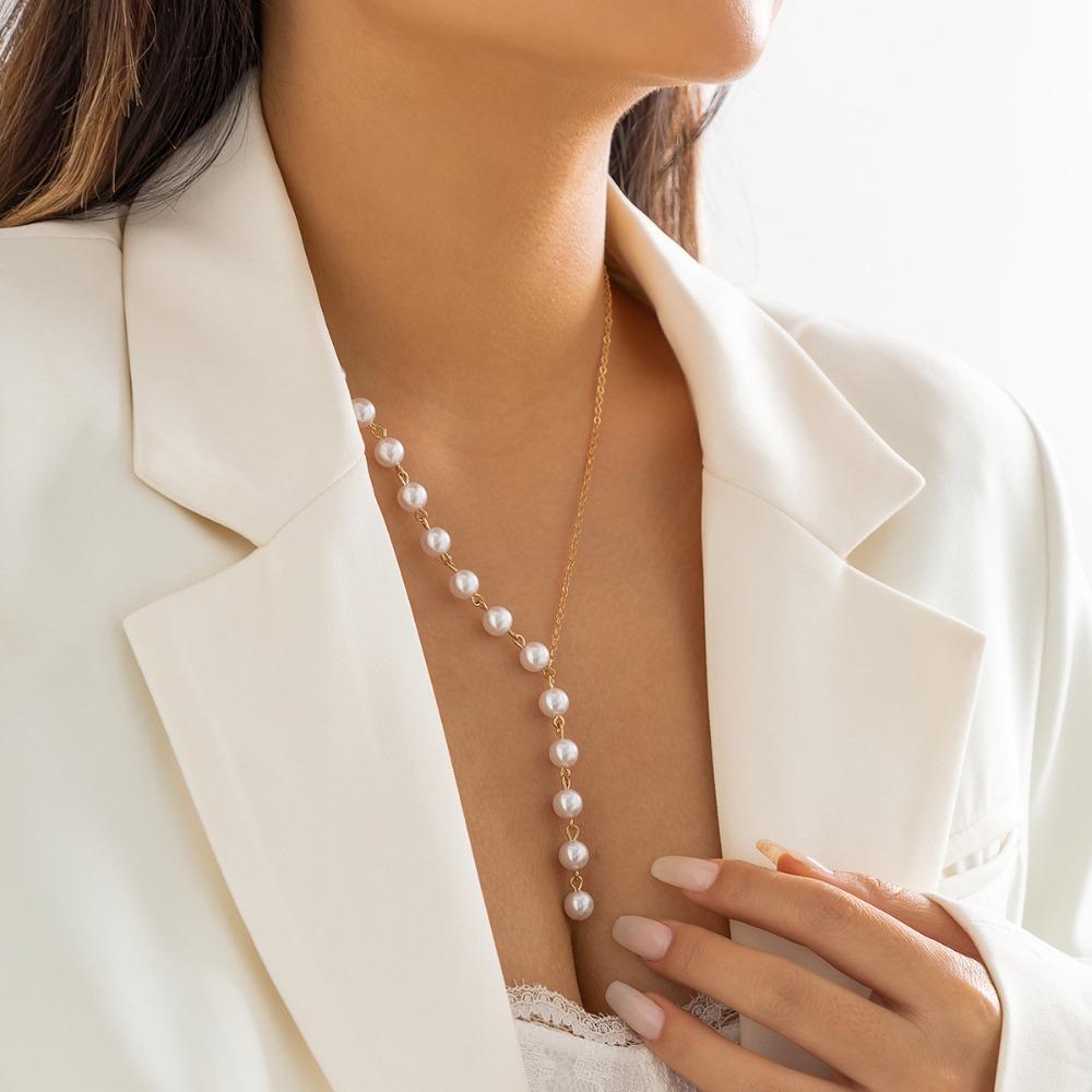 Fashion Heart shaped necklace Temperament Necklace New Imitation Pearl Tassel Necklace
Fashion Heart shaped necklace Temperament Necklace New Imitation Pearl Tassel Necklace