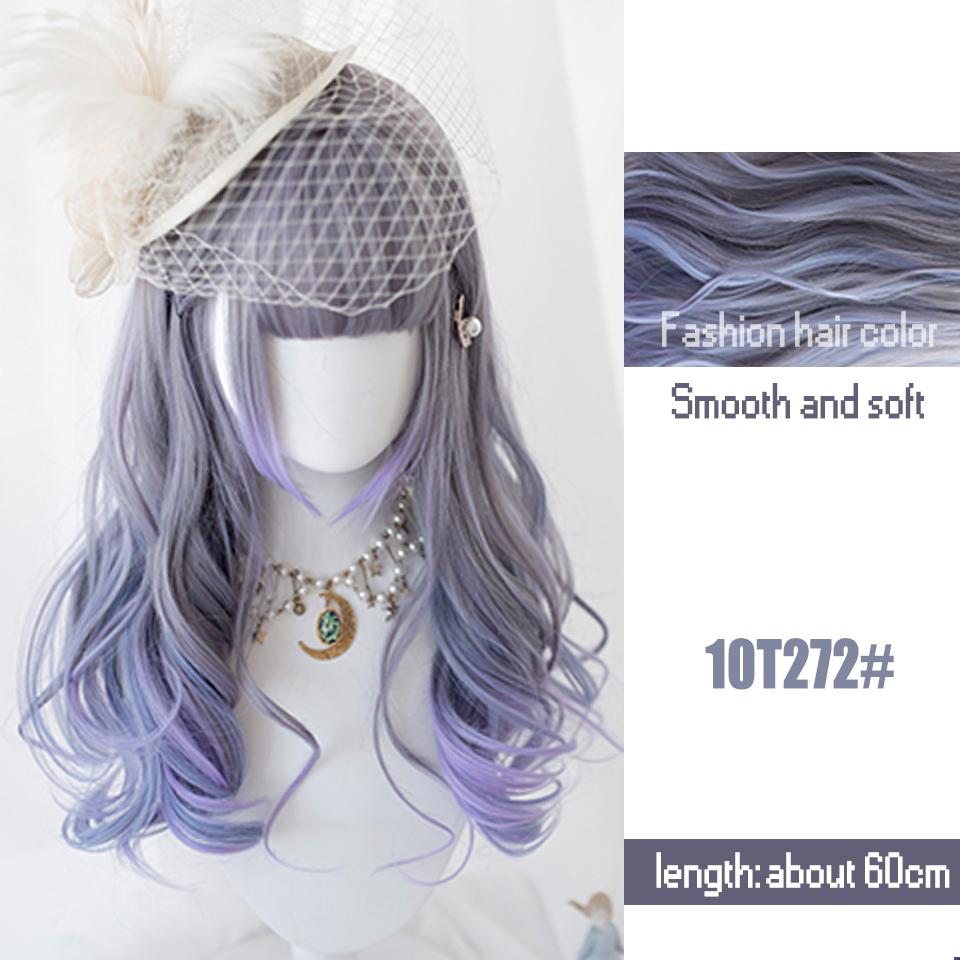 Фиолетовый смешанный цвет большой волны синтетический парик женский Хэллоуин смешной пушистый прямой челка смешанный цвет большой волны длинные волосы парик 60cm
Фиолетовый смешанный цвет большой волны синтетический парик женский Хэллоуин смешной пушистый прямой челка смешанный цвет большой волны длинные волосы парик 60cm