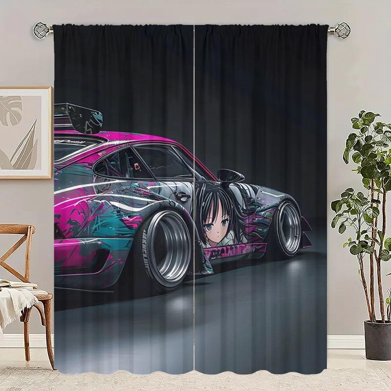 2Pcs- Modified car - Printed curtain, Polyester semi-transparent curtain -100% polyester material, home decoration 29Wx64L(75x166CM)x2
2Pcs- Modified car - Printed curtain, Polyester semi-transparent curtain -100% polyester material, home decoration 29Wx64L(75x166CM)x2