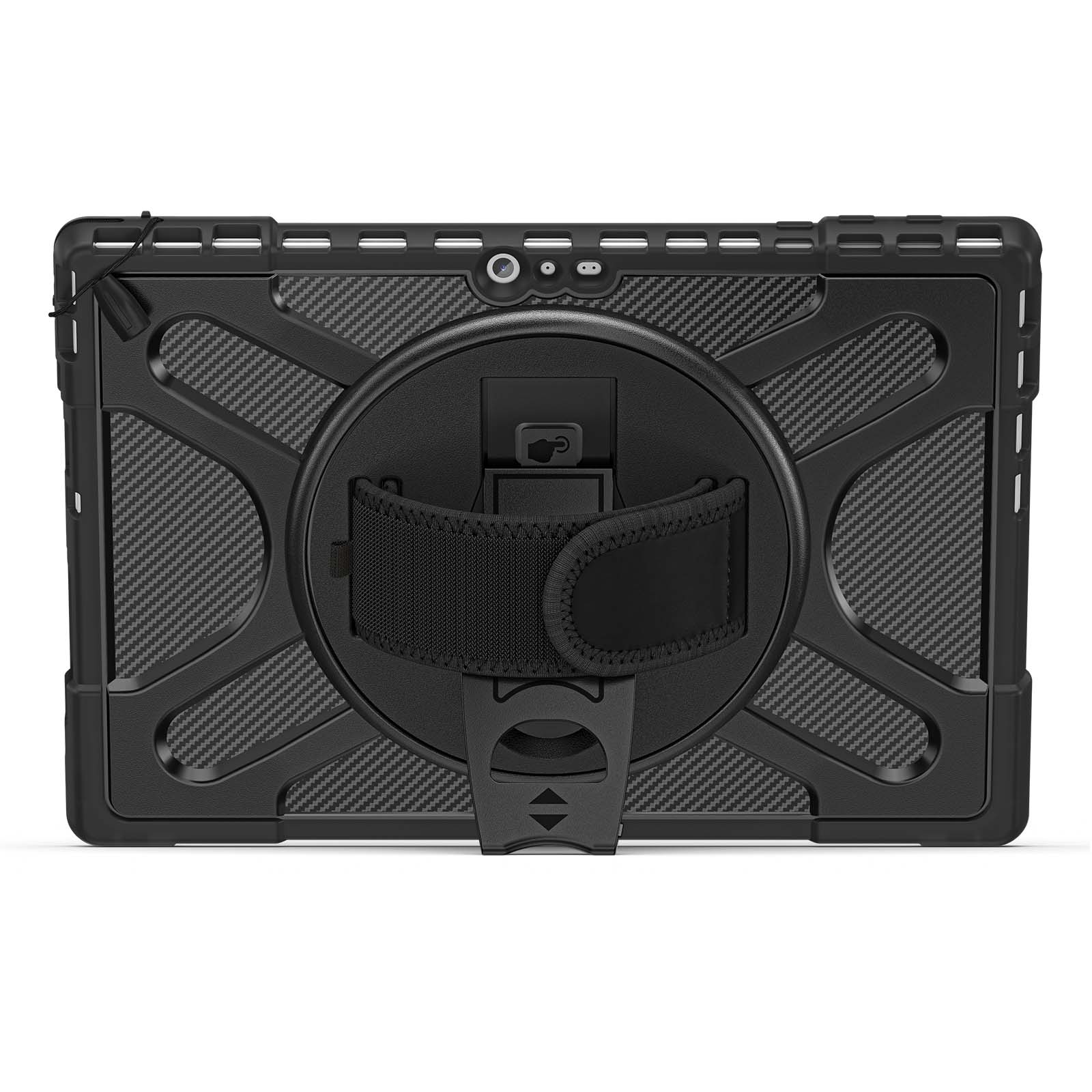 For Microsoft Surface Pro 4/5/6/7/7+ Kickstand Tablet Case Hybrid 2-in-1 Hard PC+TPU Dual Layer Shockproof Cover with Hand Strap Black
For Microsoft Surface Pro 4/5/6/7/7+ Kickstand Tablet Case Hybrid 2-in-1 Hard PC+TPU Dual Layer Shockproof Cover with Hand Strap Black