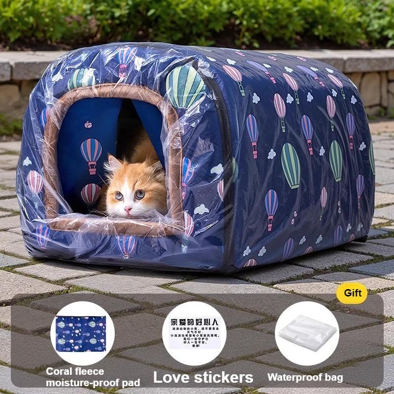 Outdoor Waterproof /Stray Cat Dog Rescue Cat House Tent Cat Kennel Kennel for Small and Medium-sized Pets Indoor and Outdoor Use S-35x30x30cm темно-синий
Outdoor Waterproof /Stray Cat Dog Rescue Cat House Tent Cat Kennel Kennel for Small and Medium-sized Pets Indoor and Outdoor Use S-35x30x30cm темно-синий