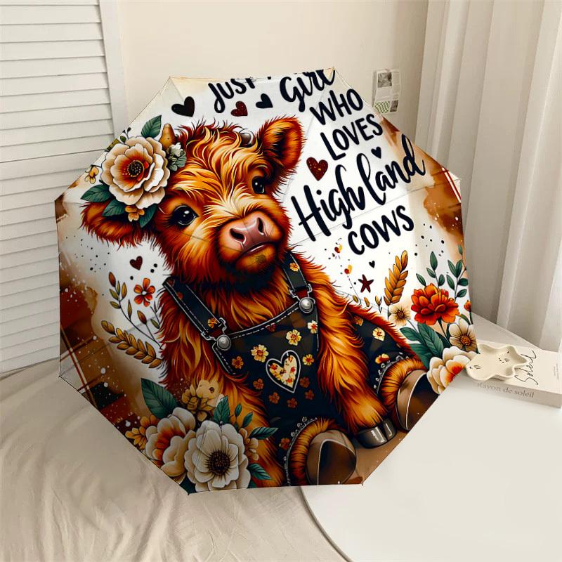 1PC Highland cow girl Umbrella-8-Rib Reinforced, Automatic Open, Lightweight & Durable, Cute Fashion Accessory for Outdoor-T347
1PC Highland cow girl Umbrella-8-Rib Reinforced, Automatic Open, Lightweight & Durable, Cute Fashion Accessory for Outdoor-T347