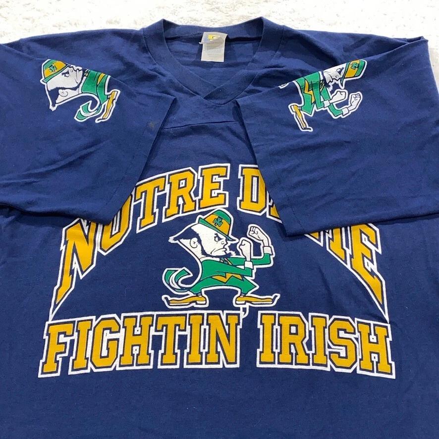 vintage 90s NOTRE DAME FIGHTING IRISH JERSEY T-Shirt M/L NCAA football 80s M
vintage 90s NOTRE DAME FIGHTING IRISH JERSEY T-Shirt M/L NCAA football 80s M
