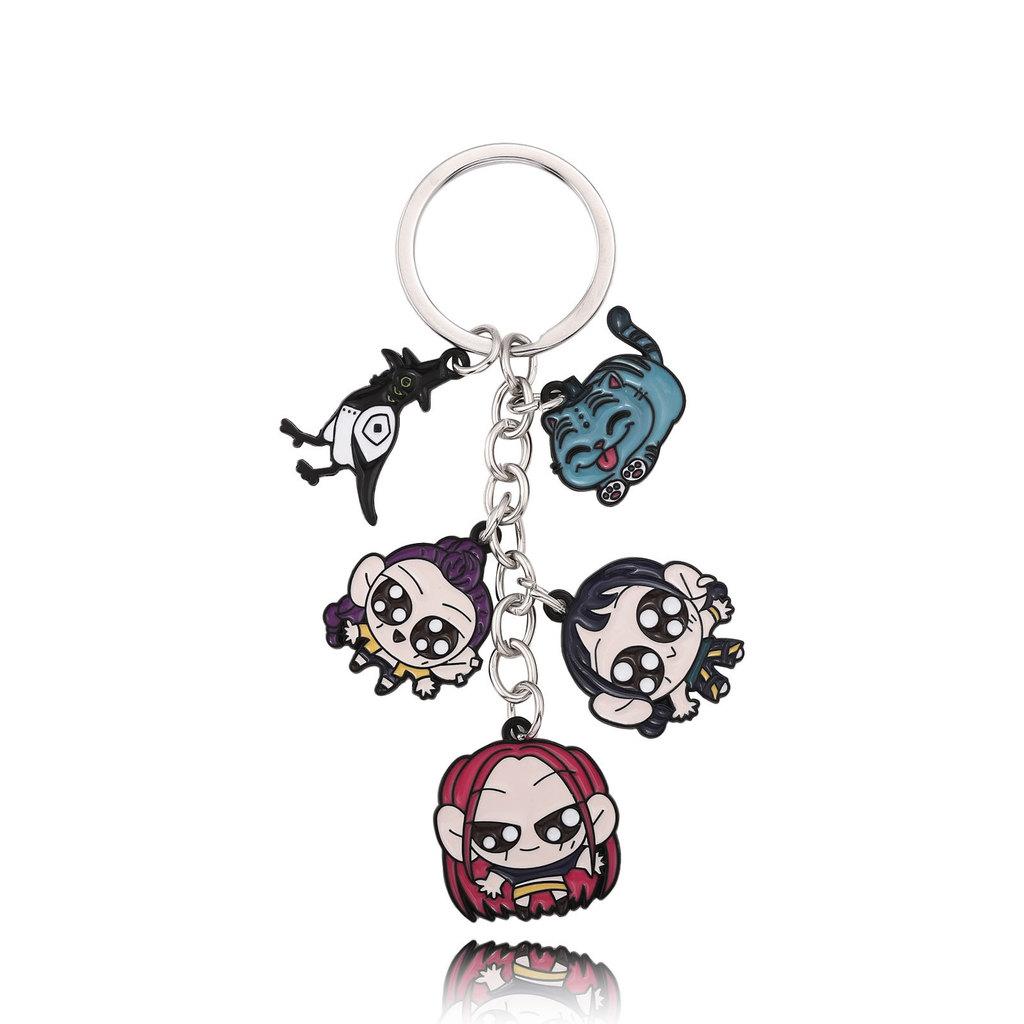 Kpop Demon Hunters Keychain With Zinc Alloy Cartoon Character For Gift And Collectors
Kpop Demon Hunters Keychain With Zinc Alloy Cartoon Character For Gift And Collectors