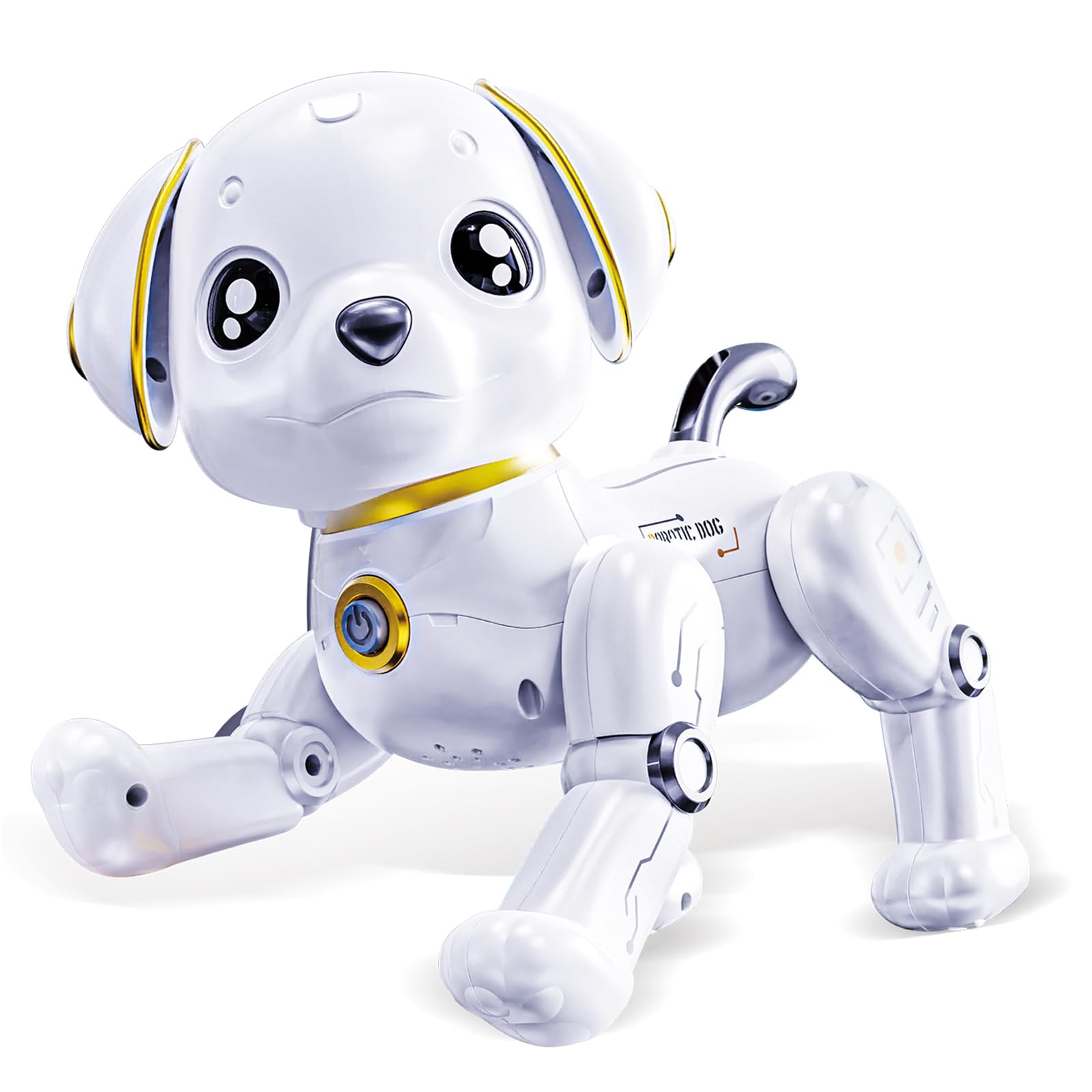 Robot Dog Toy Programming Remote Control Music Voice Control Electronic Pet Pet Touchable Healing Electric for Kids Boys Girls Birthday Present білий
Robot Dog Toy Programming Remote Control Music Voice Control Electronic Pet Pet Touchable Healing Electric for Kids Boys Girls Birthday Present білий