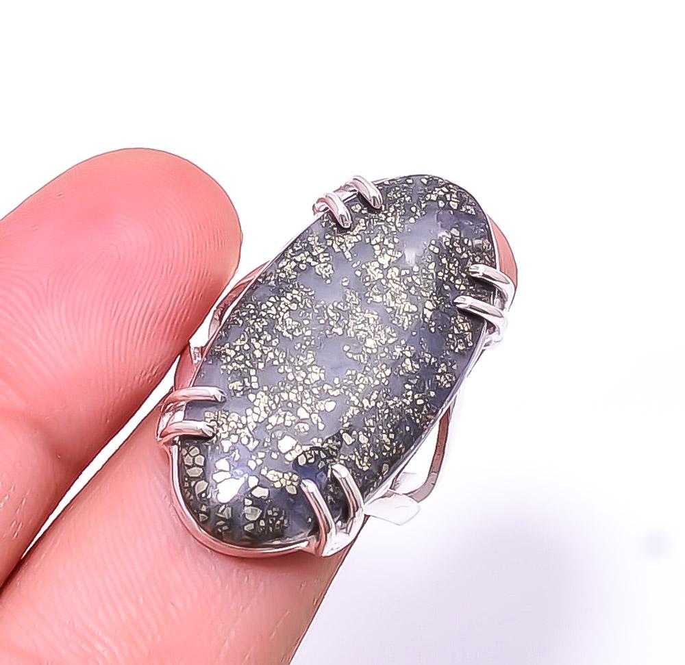 Кольцо из стерлингового серебра 925 пробы с марказитом Callahan Mine Solitaire ручной работы s.8 R31
Кольцо из стерлингового серебра 925 пробы с марказитом Callahan Mine Solitaire ручной работы s.8 R31